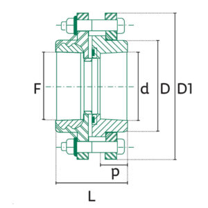Diagrama PP-R Unión bridada mixta