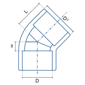 Diagrama Aire Acondicionado Codo a 45°