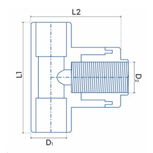 Diagrama Aire Acondicionado Tee r.h. hexagonal pp