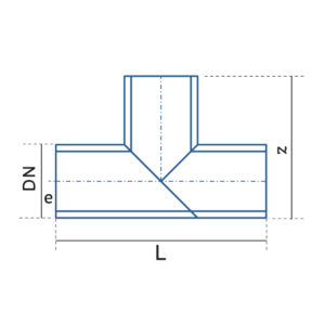 Diagrama Aire Acondicionado Tee soldar a tope