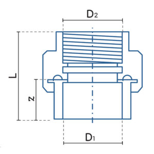 Diagrama Tuerca unión r.h