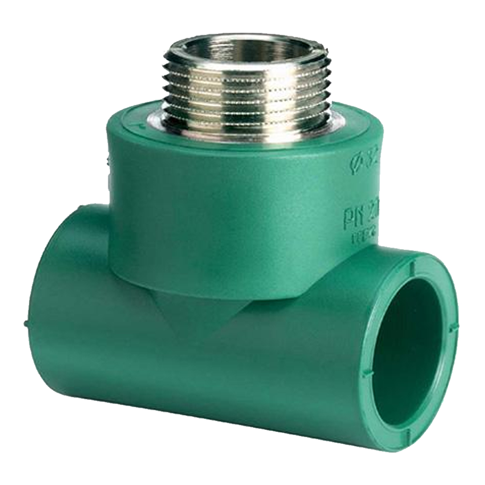 Tee con rosca central macho Tuboplus Hidráulico (PP-R)