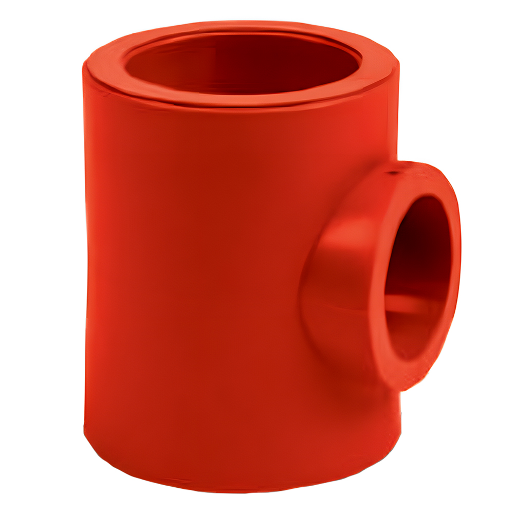 Tee reducida Tuboplus Contraincendios (PPR-CT RP+FV)