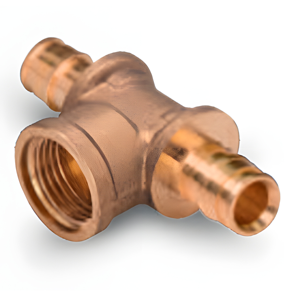 Tee hembra latón NPT Tuboplus Ultraflex (PEX-a)